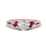Load image into Gallery viewer, twisted-split-round-cut-vine-engagement-ring-with-pink-sapphire-in-rose-gold-FDENR3211RORGSADRPIANGLE3-NL-RG
