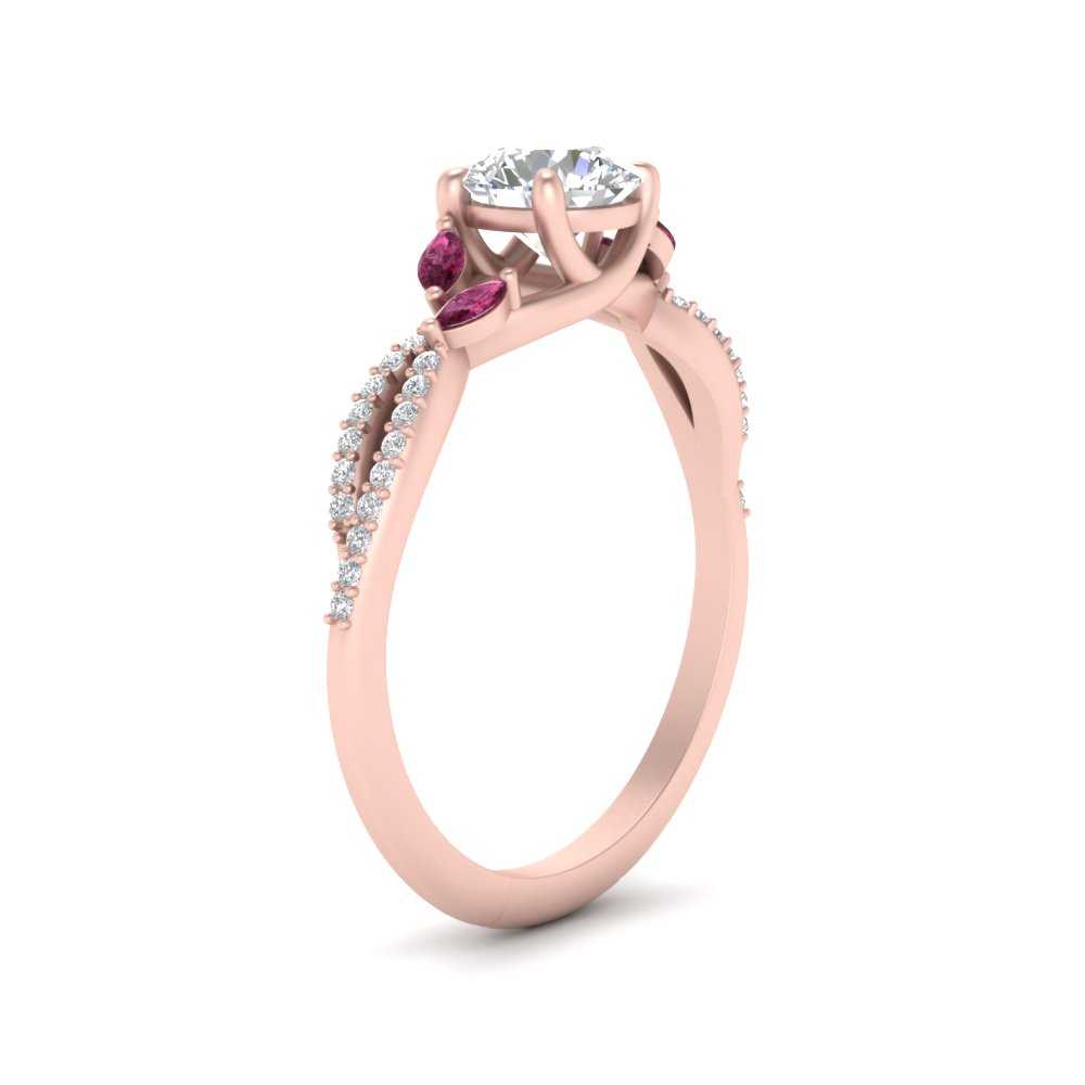 twisted-split-round-cut-vine-engagement-ring-with-pink-sapphire-in-rose-gold-FDENR3211RORGSADRPIANGLE3-NL-RG