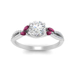 Load image into Gallery viewer, twisted-split-round-cut-vine-engagement-ring-with-pink-sapphire-in-white-gold-FDENR3211RORGSADRPIANGLE3-NL-WG
