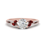 Load image into Gallery viewer, twisted-split-round-cut-vine-engagement-ring-with-ruby-in-rose-gold-FDENR3211RORGRUDRANGLE3-NL-RG
