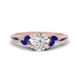 Load image into Gallery viewer, twisted-split-round-cut-vine-engagement-ring-with-sapphire-in-rose-gold-FDENR3211RORGSABLANGLE3-NL-RG
