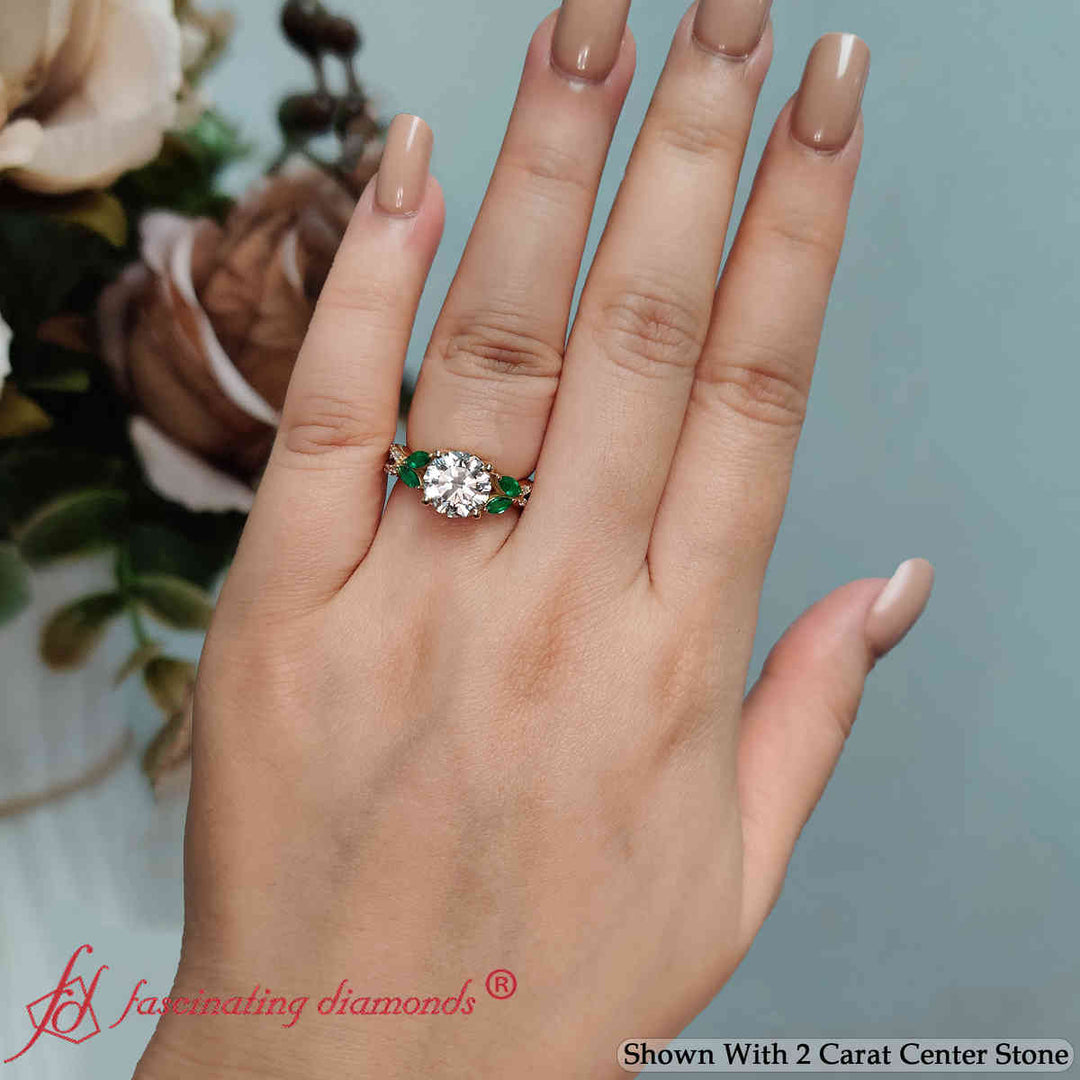 twisted-split-round-cut-vine-lab-diamond-engagement-ring-with-emerald-in-yellow-gold-fdenr3211-fancy-1-yg