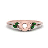 Load image into Gallery viewer, twisted-split-semi-mount-vine-engagement-ring-with-emerald-in-rose-gold-FDENR3211SMRGEMGRANGEL3-NL-RG