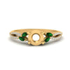 Load image into Gallery viewer, twisted-split-semi-mount-vine-engagement-ring-with-emerald-in-yellow-gold-FDENR3211SMRGEMGRANGEL3-NL-YG