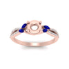 Load image into Gallery viewer, twisted-split-semi-mount-vine-engagement-ring-with-sapphire-in-rose-gold-FDENR3211SMRGSABLANGEL3-NL-RG