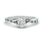 Load image into Gallery viewer, twisted-under-halo-emerald-engagement-ring-in-FD10090OVRGEMGRANGLE3-NL-WG
