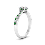 Load image into Gallery viewer, twisted-under-halo-emerald-engagement-ring-in-FD10090OVRGEMGRANGLE3-NL-WG
