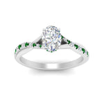 Load image into Gallery viewer, twisted-under-halo-emerald-engagement-ring-in-FD10090OVRGEMGRANGLE3-NL-WG
