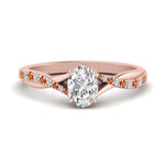 Load image into Gallery viewer, twisted-under-halo-orange-sapphire-engagement-ring-in-FD10090OVRGSAORANGLE3-NL-RG

