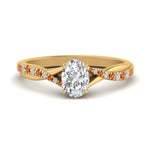 Load image into Gallery viewer, twisted-under-halo-orange-sapphire-engagement-ring-in-FD10090OVRGSAORANGLE3-NL-YG

