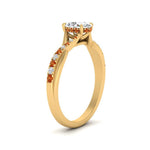 Load image into Gallery viewer, twisted-under-halo-orange-sapphire-engagement-ring-in-FD10090OVRGSAORANGLE3-NL-YG
