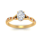 Load image into Gallery viewer, twisted-under-halo-orange-sapphire-engagement-ring-in-FD10090OVRGSAORANGLE3-NL-YG
