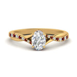 Load image into Gallery viewer, twisted-under-halo-ruby-engagement-ring-in-FD10090OVRGRUDRANGLE3-NL-YG
