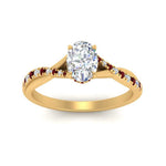Load image into Gallery viewer, twisted-under-halo-ruby-engagement-ring-in-FD10090OVRGRUDRANGLE3-NL-YG
