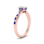 Load image into Gallery viewer, twisted-under-halo-sapphire-engagement-ring-in-FD10090OVRGSABLANGLE3-NL-RG
