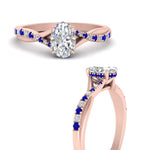 Load image into Gallery viewer, twisted-under-halo-sapphire-engagement-ring-in-FD10090OVRGSABLANGLE3-NL-RG
