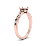Load image into Gallery viewer, twisted-under-semi-moun-halo-black-diamond-engagement-ring-in-FD10090SMRGBLACKANGLE3-NL-RG
