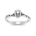 Load image into Gallery viewer, twisted-under-semi-moun-halo-black-diamond-engagement-ring-in-FD10090SMRGBLACKANGLE3-NL-WG
