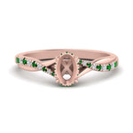 Load image into Gallery viewer, twisted-under-semi-moun-halo-emerald-engagement-ring-in-FD10090SMRGEMGRANGLE3-NL-RG
