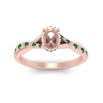 Load image into Gallery viewer, twisted-under-semi-moun-halo-emerald-engagement-ring-in-FD10090SMRGEMGRANGLE3-NL-RG

