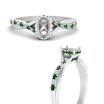 Load image into Gallery viewer, twisted-under-semi-moun-halo-emerald-engagement-ring-in-FD10090SMRGEMGRANGLE3-NL-WG
