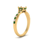 Load image into Gallery viewer, twisted-under-semi-moun-halo-emerald-engagement-ring-in-FD10090SMRGEMGRANGLE3-NL-YG
