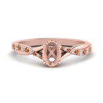 Load image into Gallery viewer, twisted-under-semi-moun-halo-orange-sapphire-engagement-ring-in-FD10090SMRGSAORANGLE3-NL-RG
