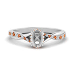 Load image into Gallery viewer, twisted-under-semi-moun-halo-orange-sapphire-engagement-ring-in-FD10090SMRGSAORANGLE3-NL-WG
