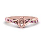 Load image into Gallery viewer, twisted-under-semi-moun-halo-pink-sapphire-engagement-ring-in-FD10090SMRGSADRPIANGLE3-NL-RG
