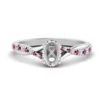 Load image into Gallery viewer, twisted-under-semi-moun-halo-pink-sapphire-engagement-ring-in-FD10090SMRGSADRPIANGLE3-NL-WG

