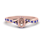 Load image into Gallery viewer, twisted-under-semi-moun-halo-sapphire-engagement-ring-in-FD10090SMRGSABLANGLE3-NL-RG
