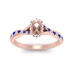 Load image into Gallery viewer, twisted-under-semi-moun-halo-sapphire-engagement-ring-in-FD10090SMRGSABLANGLE3-NL-RG
