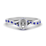 Load image into Gallery viewer, twisted-under-semi-moun-halo-sapphire-engagement-ring-in-FD10090SMRGSABLANGLE3-NL-WG
