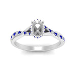Load image into Gallery viewer, twisted-under-semi-moun-halo-sapphire-engagement-ring-in-FD10090SMRGSABLANGLE3-NL-WG
