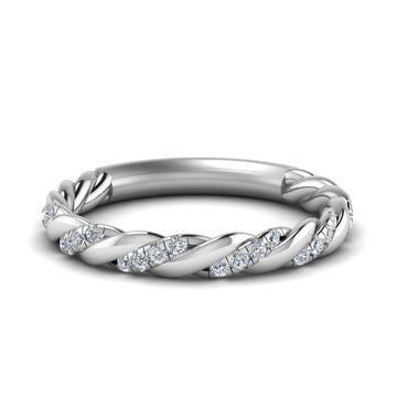 Twisted Vine Wedding Band