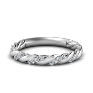 Twisted Vine Wedding Band