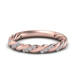 Load image into Gallery viewer, twisted-vine-diamond-wedding-band-in-rose-gold-FD9127B-NL-RG
