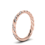 Load image into Gallery viewer, twisted-vine-diamond-wedding-band-in-rose-gold-FD9127BANGLE2-NL-RG
