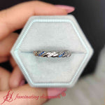 Load image into Gallery viewer, twisted-vine-diamond-wedding-band-with-blue-sapphire-in-18k-white-gold-fd9127b-fancy-2-wg
