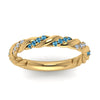 Load image into Gallery viewer, twisted-vine-diamond-wedding-band-with-blue-topaz-in-yellow-gold-FD9127BGICBLTOANGLE5-NL-YG