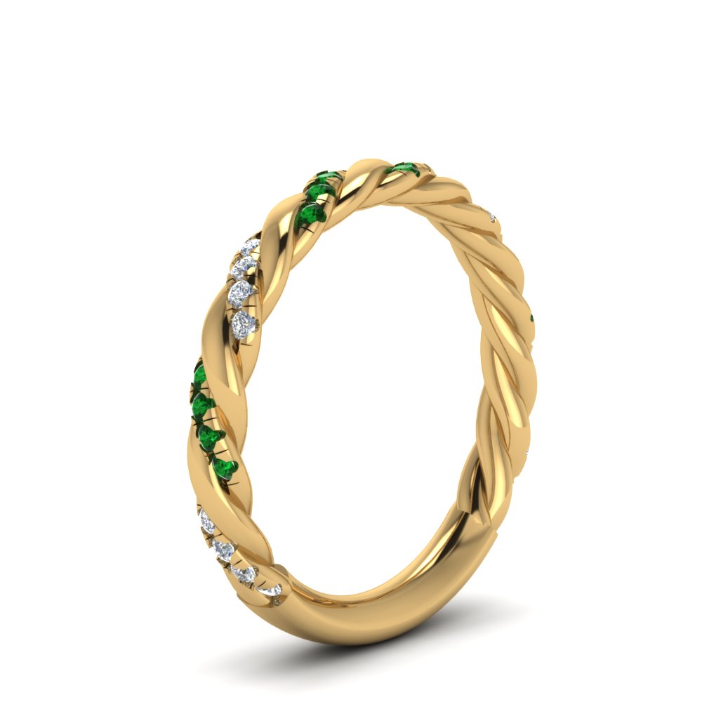 twisted-vine-diamond-wedding-band-with-emerald-in-yellow-gold-FD9127BGEMGRANGLE2-NL-YG