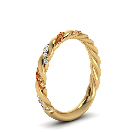 twisted-vine-diamond-wedding-band-with-orange-sapphire-in-yellow-gold-FD9127BGSAORANGLE2-NL-YG