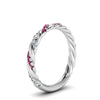 Load image into Gallery viewer, twisted-vine-diamond-wedding-band-with-pink-sapphire-in-white-gold-FD9127BGSADRPIANGLE2-NL-WG