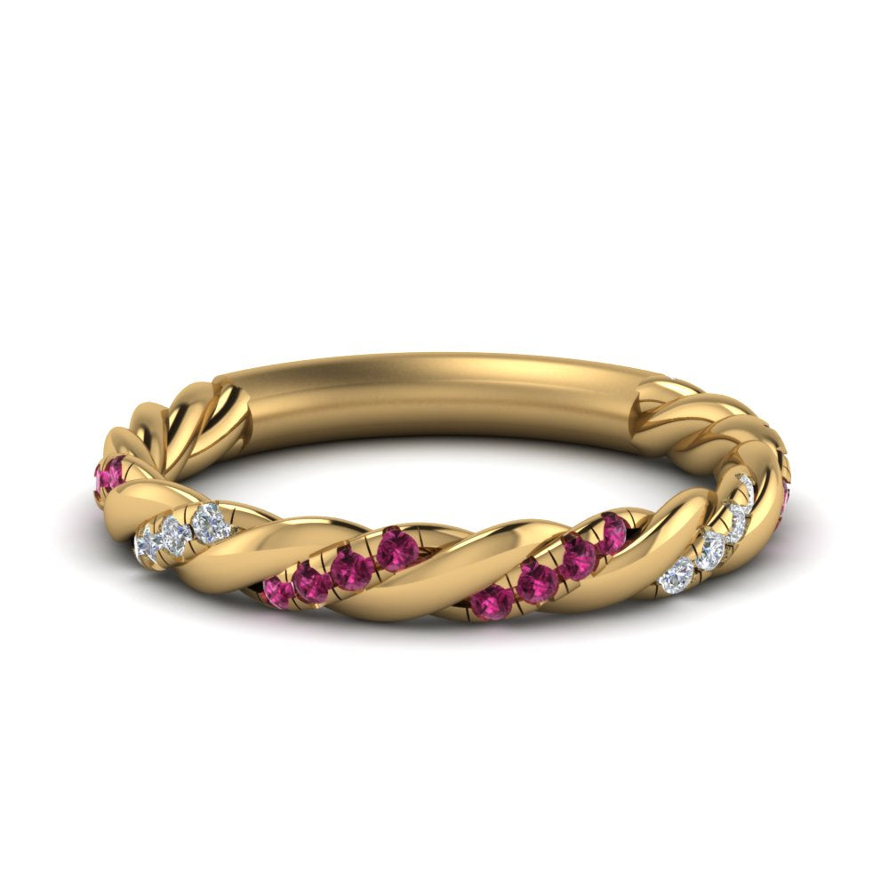 twisted-vine-diamond-wedding-band-with-pink-sapphire-in-yellow-gold-FD9127BGSADRPI-NL-YG