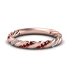 Load image into Gallery viewer, twisted-vine-diamond-wedding-band-with-ruby-in-rose-gold-FD9127BGRUDR-NL-RG