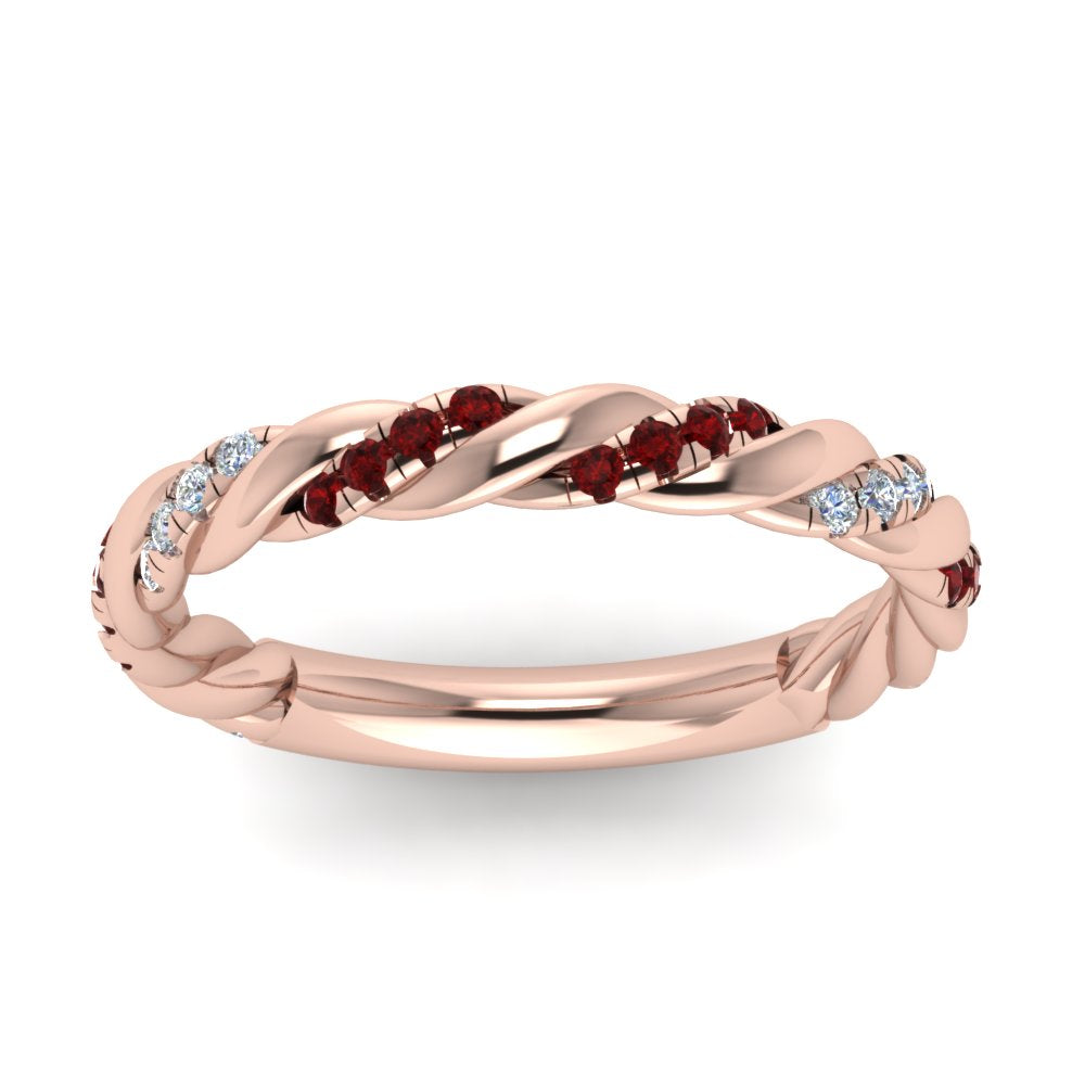 twisted-vine-diamond-wedding-band-with-ruby-in-rose-gold-FD9127BGRUDRANGLE5-NL-RG