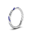 Load image into Gallery viewer, twisted-vine-diamond-wedding-band-with-sapphire-in-white-gold-FD9127BGSABLANGLE2-NL-WG