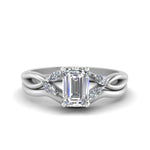 Load image into Gallery viewer, twisted-vine-emerald-cut-bridal-diamond-ring-set-with-plain-shank-in-white-gold-FD-8300EMB1-NL-WG.jpg
