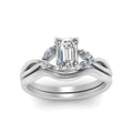 Thumbnail 5 - twisted-vine-emerald-cut-bridal-diamond-ring-set-with-plain-shank-in-white-gold-FD-8300EMB1-NL-WG.jpg