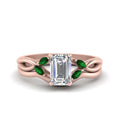 Thumbnail 19 - twisted-vine-emerald-cut-bridal-emerald-ring-set-with-plain-shank-in-rose-gold-FD8300EMB1GEMGR-NL-RG.jpg